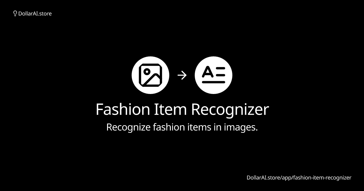 fashion-item-recognizer