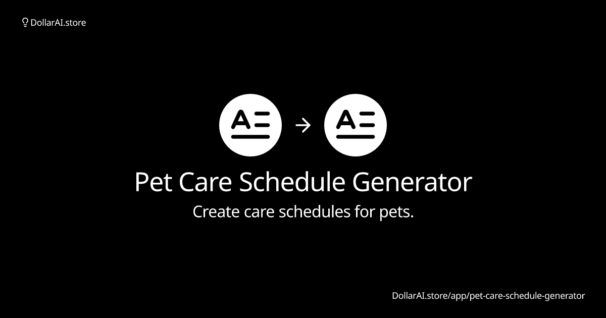 pet-care-schedule-generator