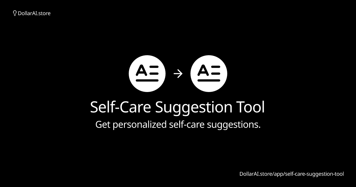 self-care-suggestion-tool