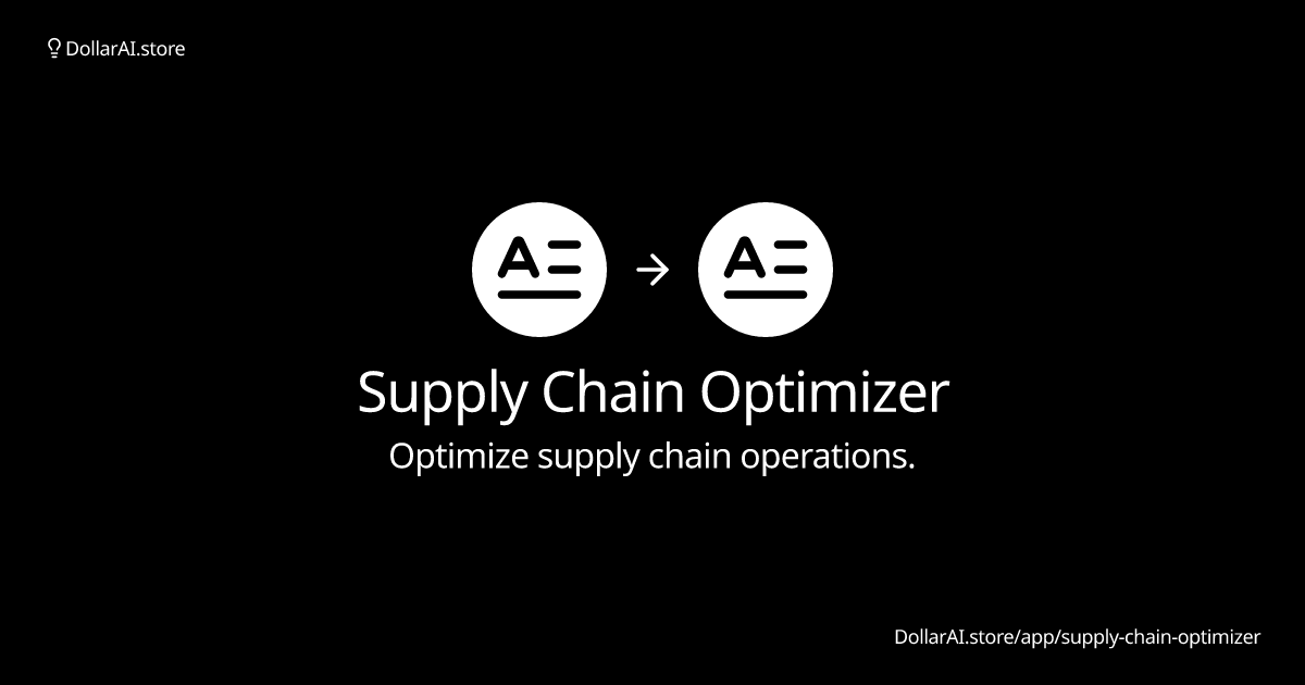 supply-chain-optimizer